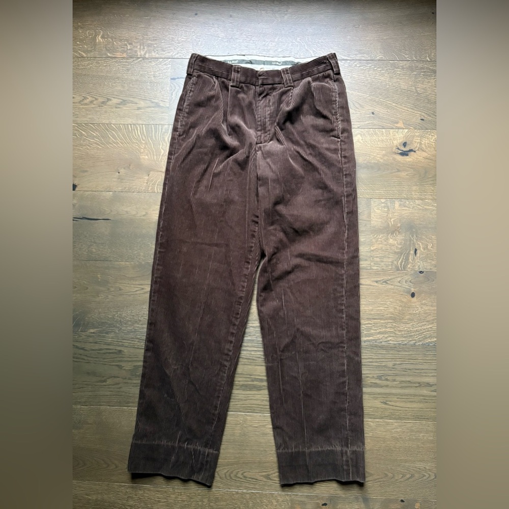 L.L. Bean Corduroy Pants In Brown Size 30